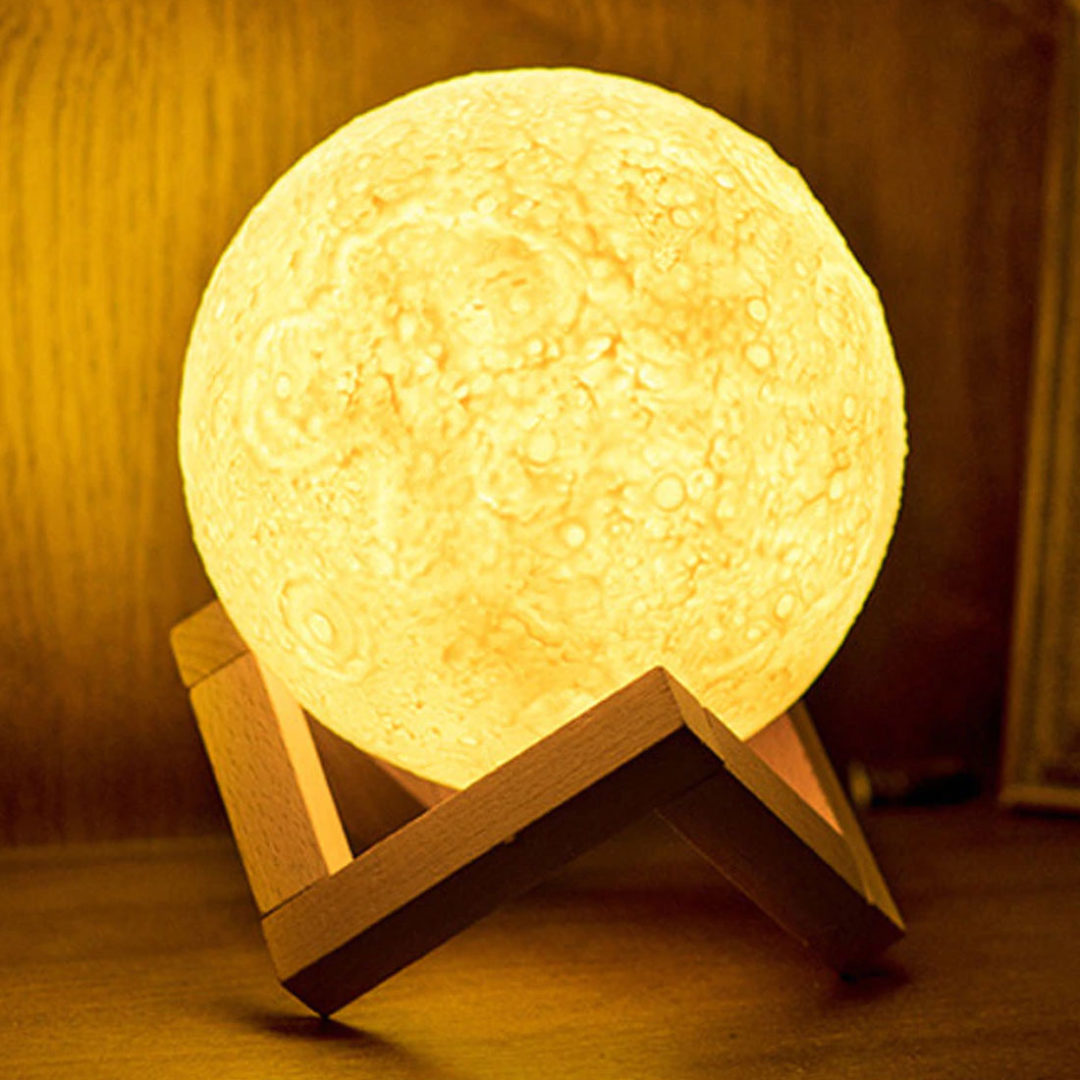 Lampe Lune Led Imprim E En D Jabilune