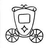 motif punch needle carrosse princesse