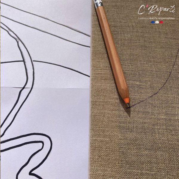 dessin sur toile