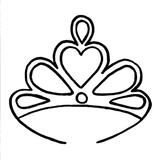 Motif punch needle couronne princesse