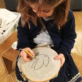 enfant fille 5 ans punch needle loisir créatif motricité fine cadeau écolo montessori