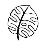 kit punch needle feuille monstera déco