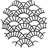 Punch needle Motif géométrique