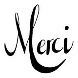 kit punch needle message MERCI