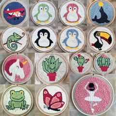 motifs punch needle recharges C'reparti