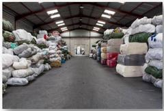 stockage fibres textiles recyclées