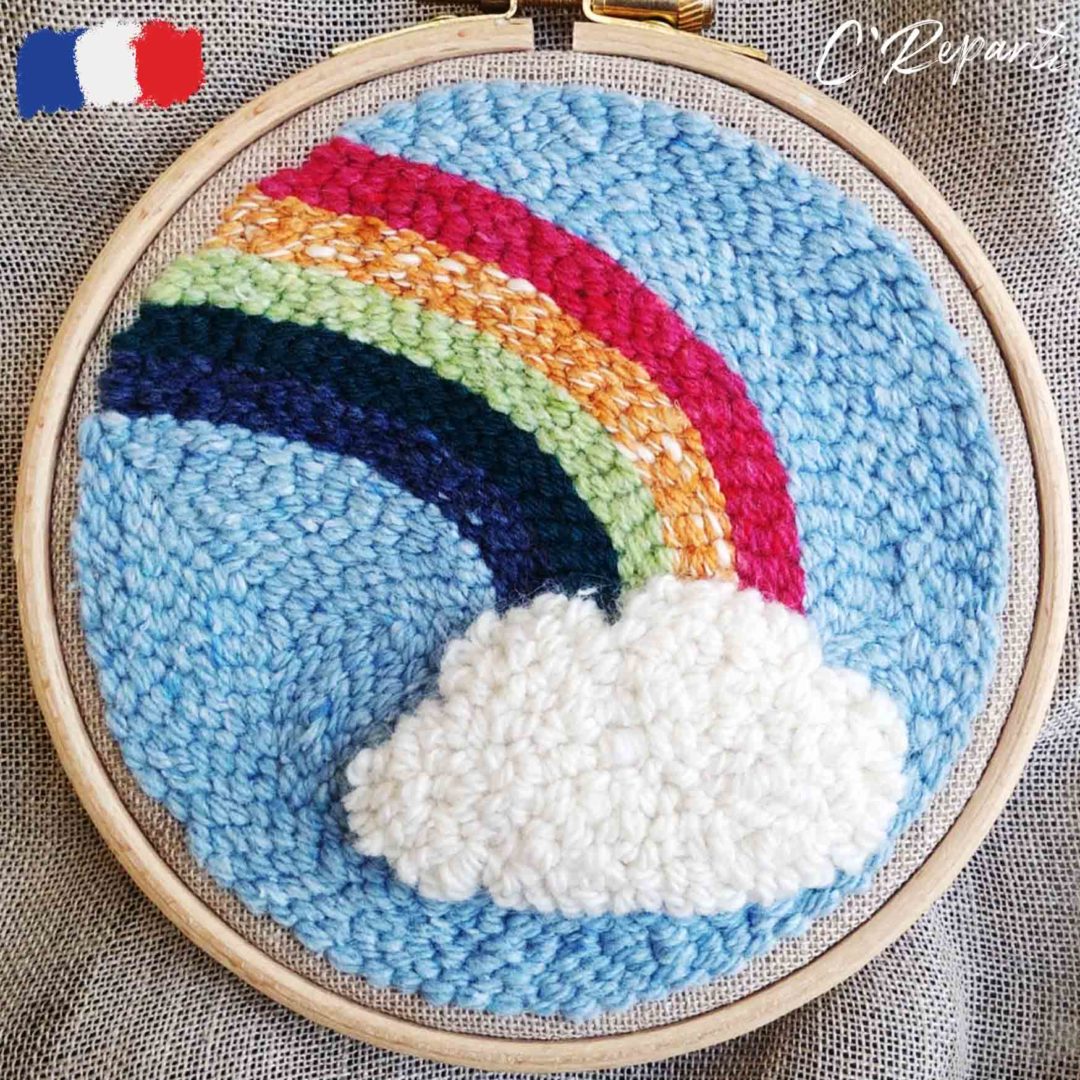 Kit Punch Needle 3 Motifs Coin Prière 3 C'Reparti