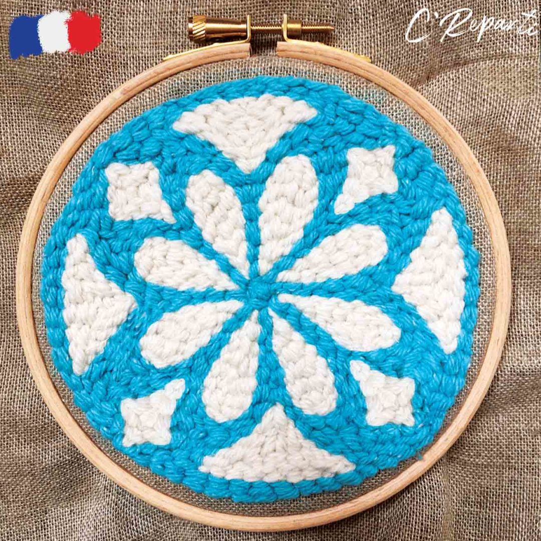 Kit Punch Needle 1 Motif Ludo Le Stego C'Reparti