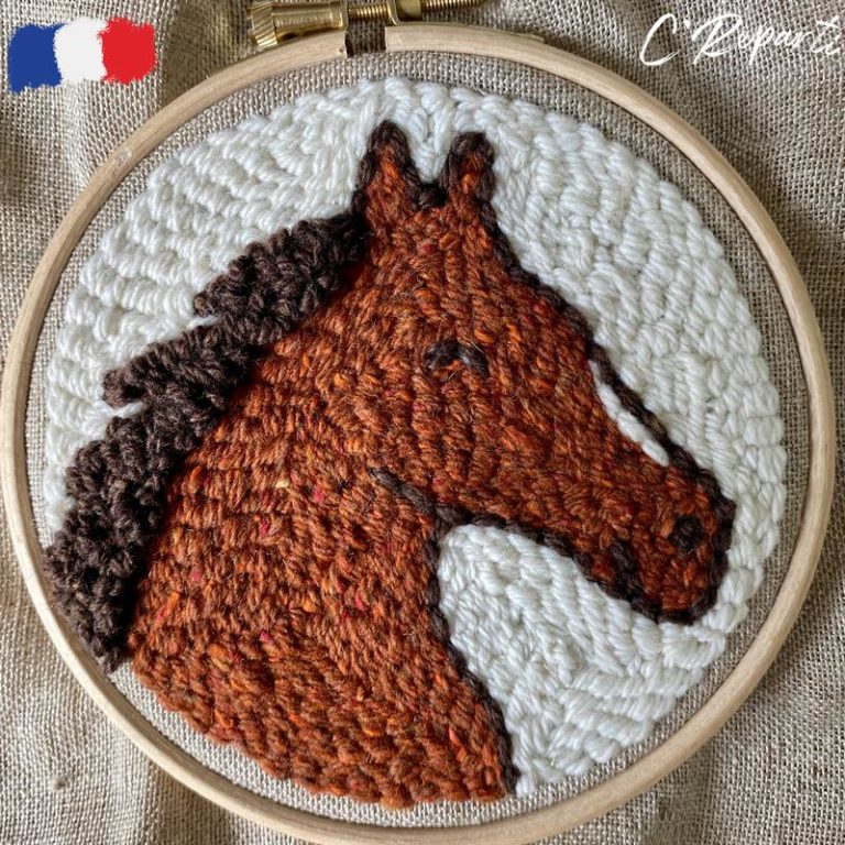 Kit Punch Needle 3 Motifs Coin Prière C'Reparti