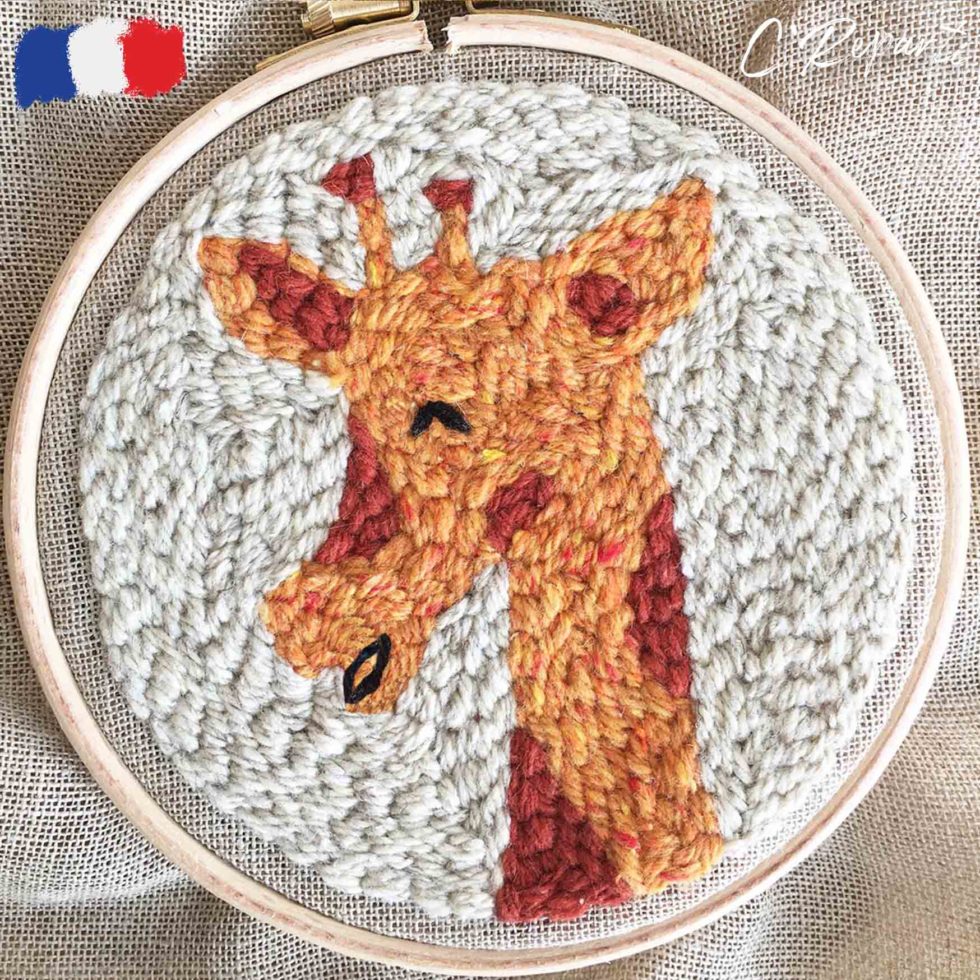 Kit Punch Needle 1 Motif Marcus Le Diplodocus C'Reparti