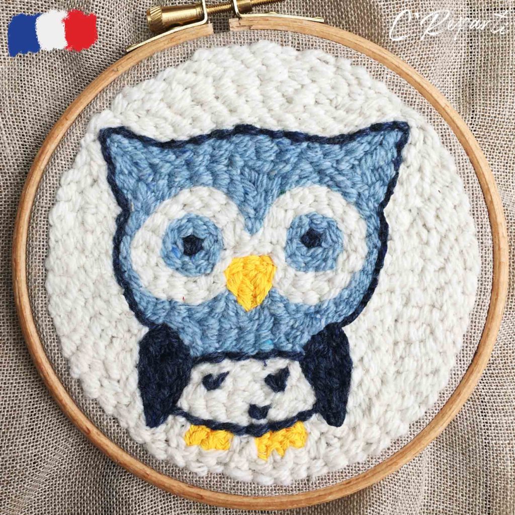 Kit Punch Needle 1 Motif Fleur Lily Joy C'Reparti