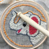 kit punch needle pour enfant C Reparti elephant tuto