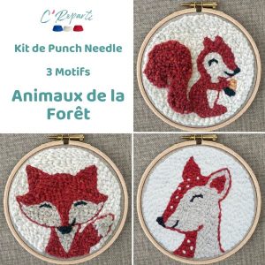punch needle forêt