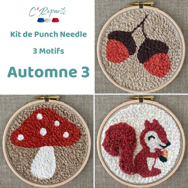 kit punch needle automne