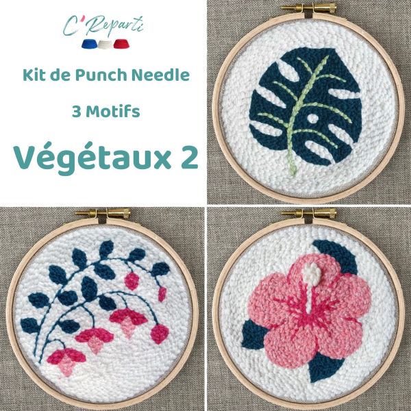 punch needle vegetaux