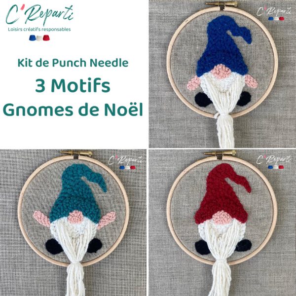 kit punch needle gnomes