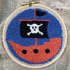 kit punch needle bateau pirates 1