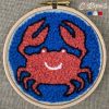 kit punch needle crabe