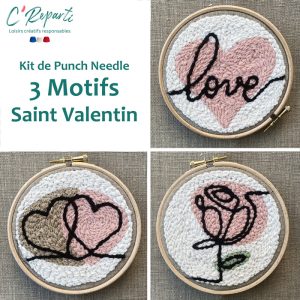 punch needle saint valentin