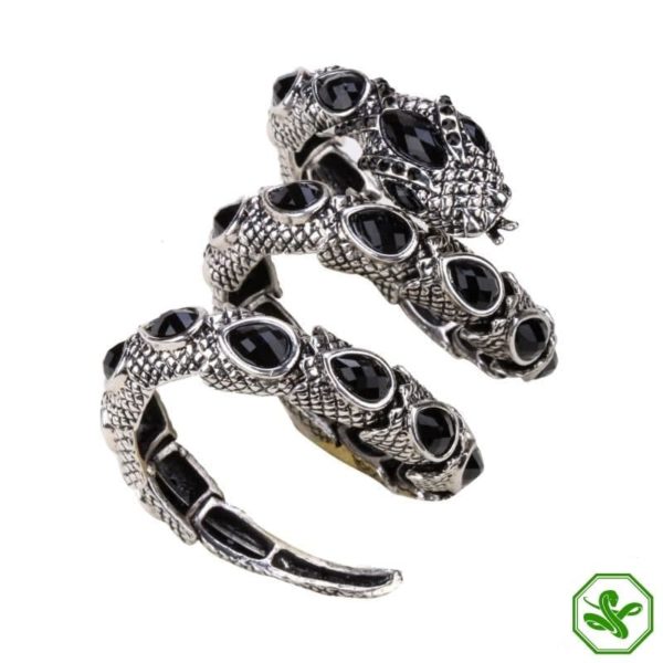 black  snake arm bracelet