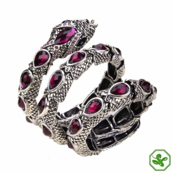 purple  snake arm bracelet