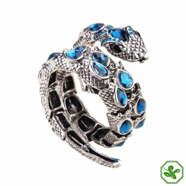 Blue snake arm bracelet