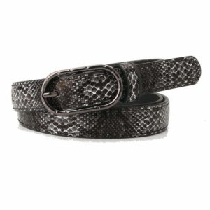black snakeskin belt