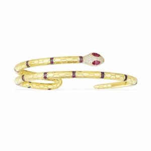 luxury gold snake bracelet