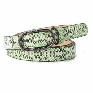 Green Snakeskin Belt
