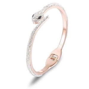 pink rhinestone snake bracelet