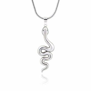 silver snake necklace
