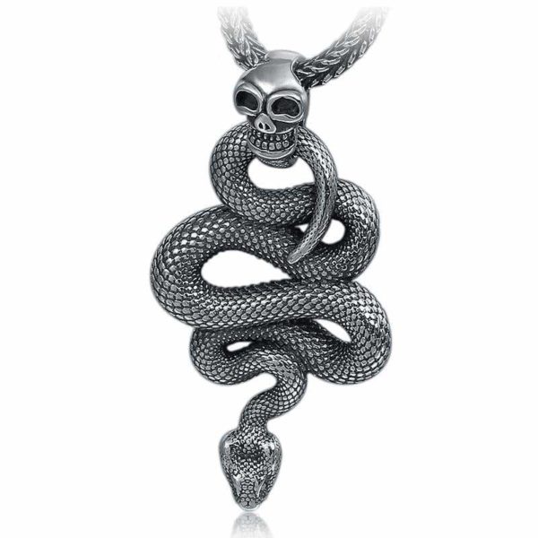silver snake pendant