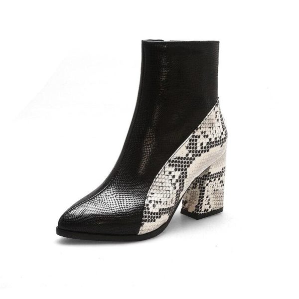 Snake Ankle Boots 1