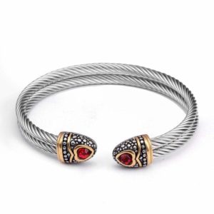 ruby hear snake bracelet
