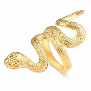 gold snake ring woman