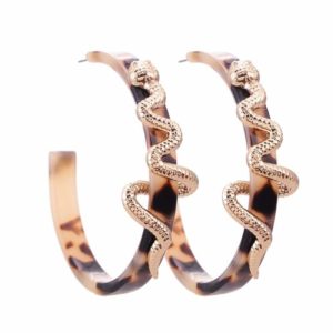 snakeskin earrings