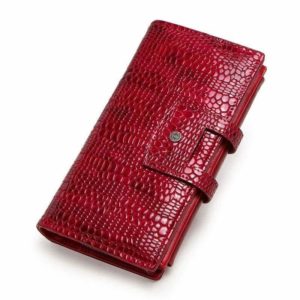 Snakeskin Leather Wallet