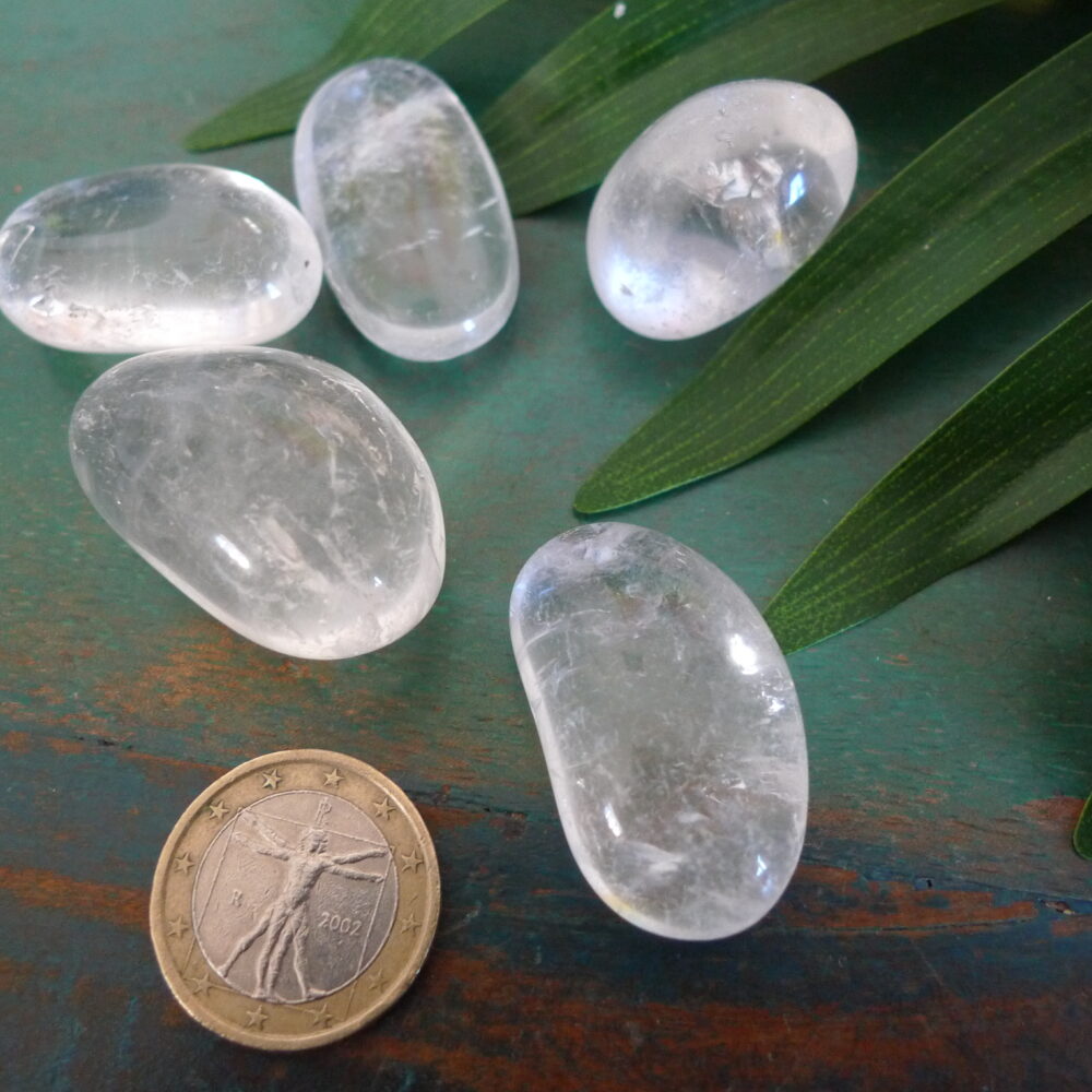 cristal de roche roulée murmure cristaux