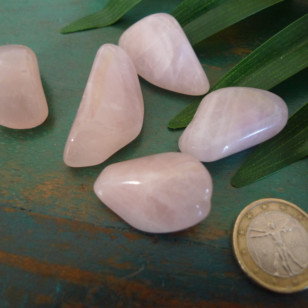 quartz rose roulée murmure cristaux