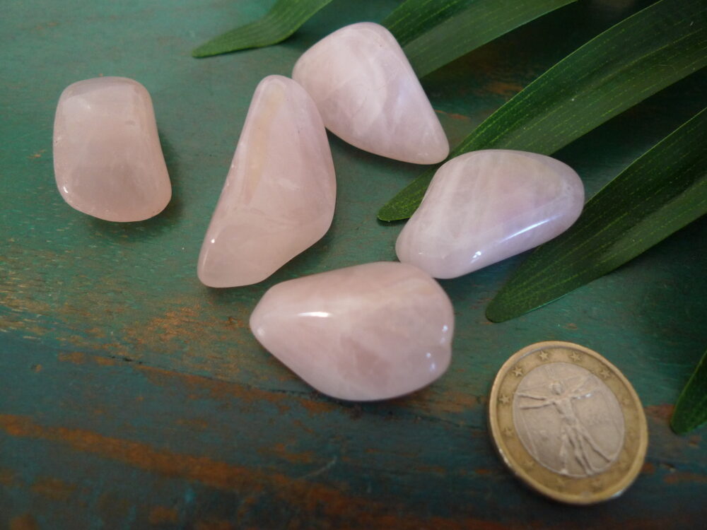 quartz rose roulée murmure cristaux