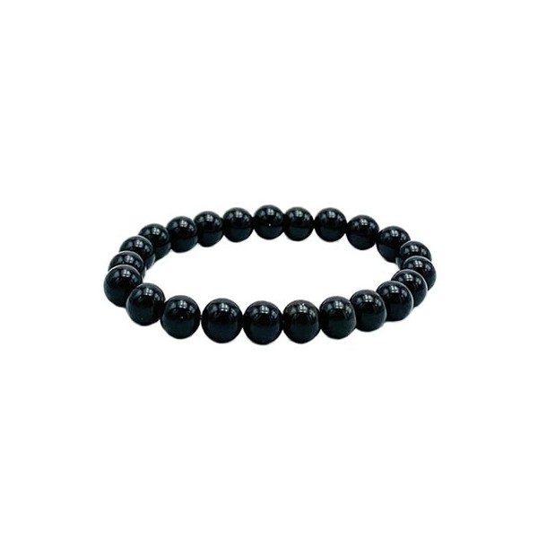 Obsidienne bracelet murmure cristaux