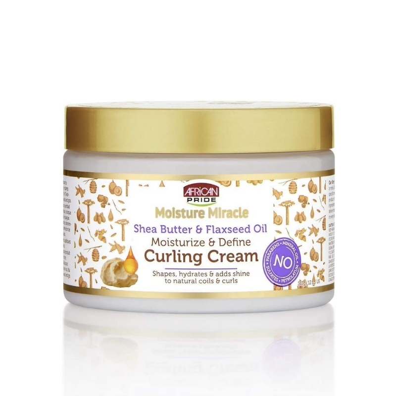 African Pride Moisture Miracle Shea Butter & Flaxseed Oil Curling Cream