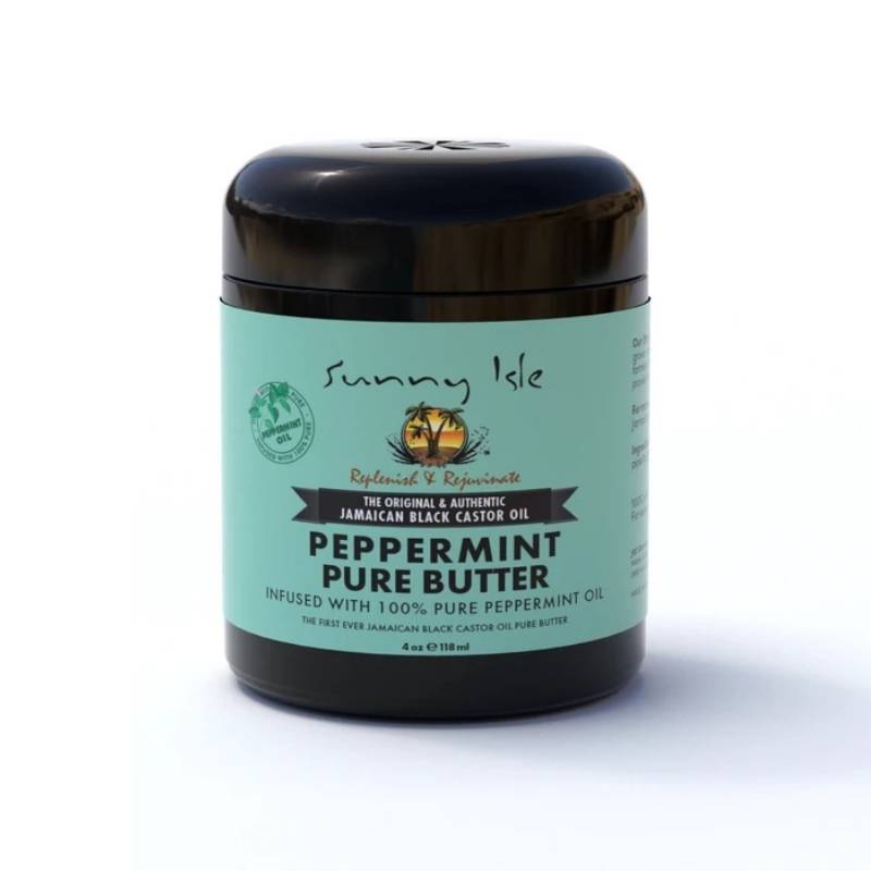 Sunny Isle Jamaican Black Castor Oil Pure Butter with Peppermint Oil - cheveuxcrepus.fr
