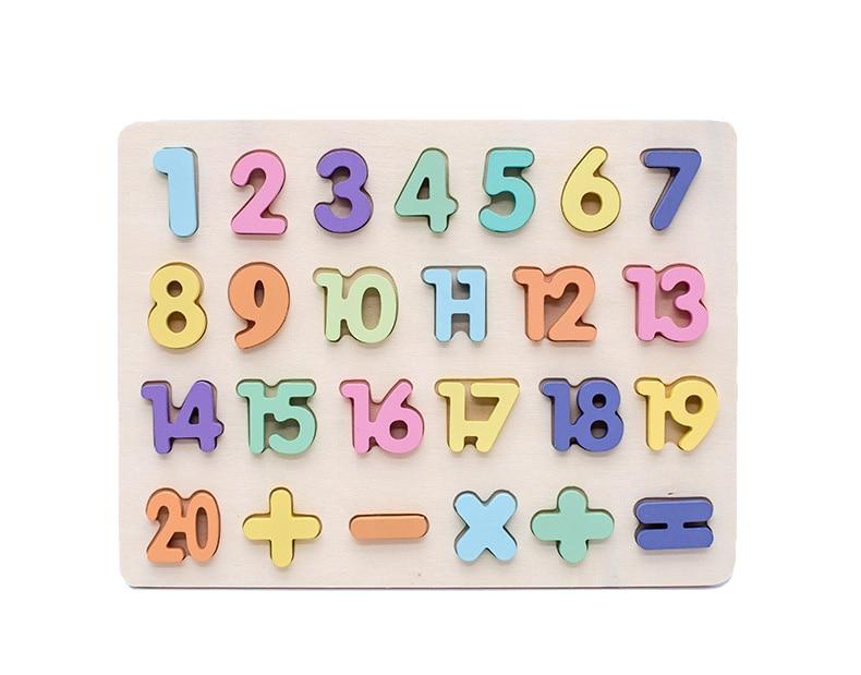 puzzle lettre montessori jouets montessori apprendre à compter