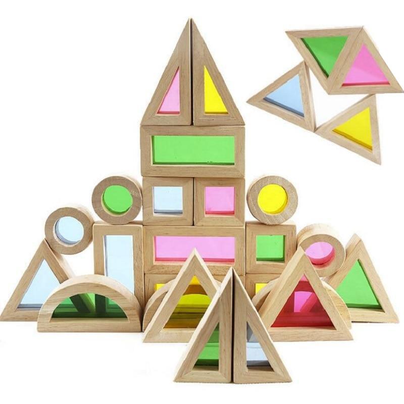 blocs de construction bois jouets montessori