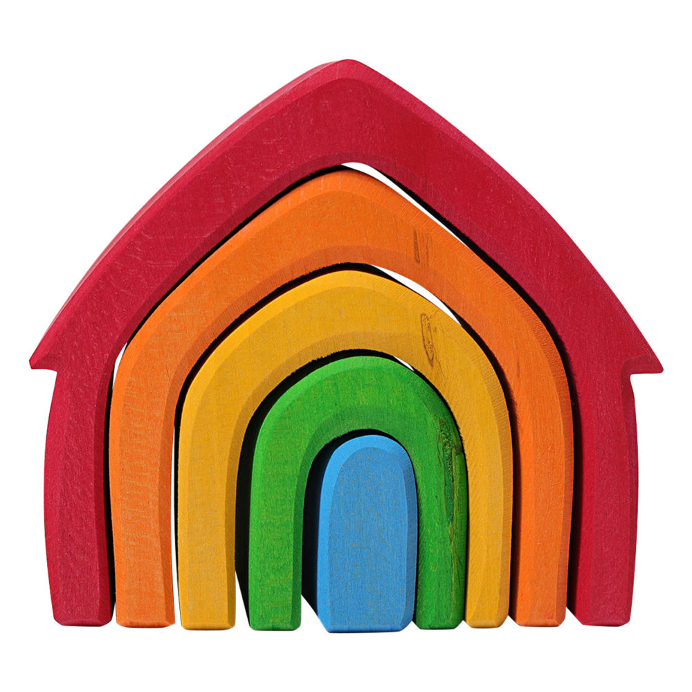 maison à empiler jouets montessori jeu en bois