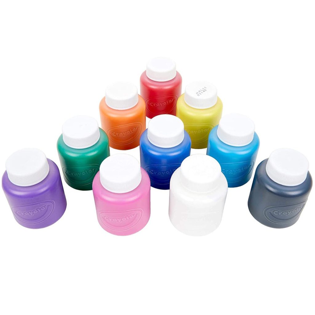 10 pots de peinture lavable Jouets Montessori