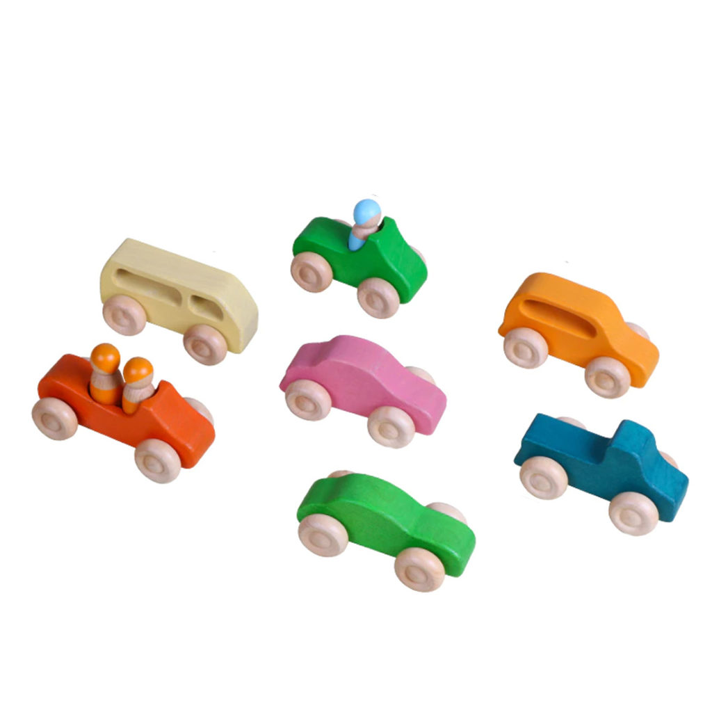 Voiture en bois style Grimm Jouets Montessori