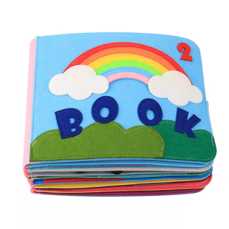 Livre en tissu Montessori pour d'éveil