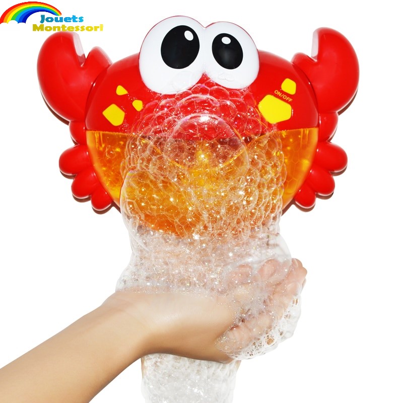 Jouet bain montessori Crabe à bulles